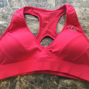 Lauren Simpson Red Sports Bra with padding